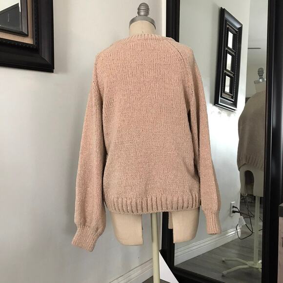 Level Eight Beige Cozy Pullover Knit Cozy Sweater Sweatershirt  Large - Picture 3 of 6